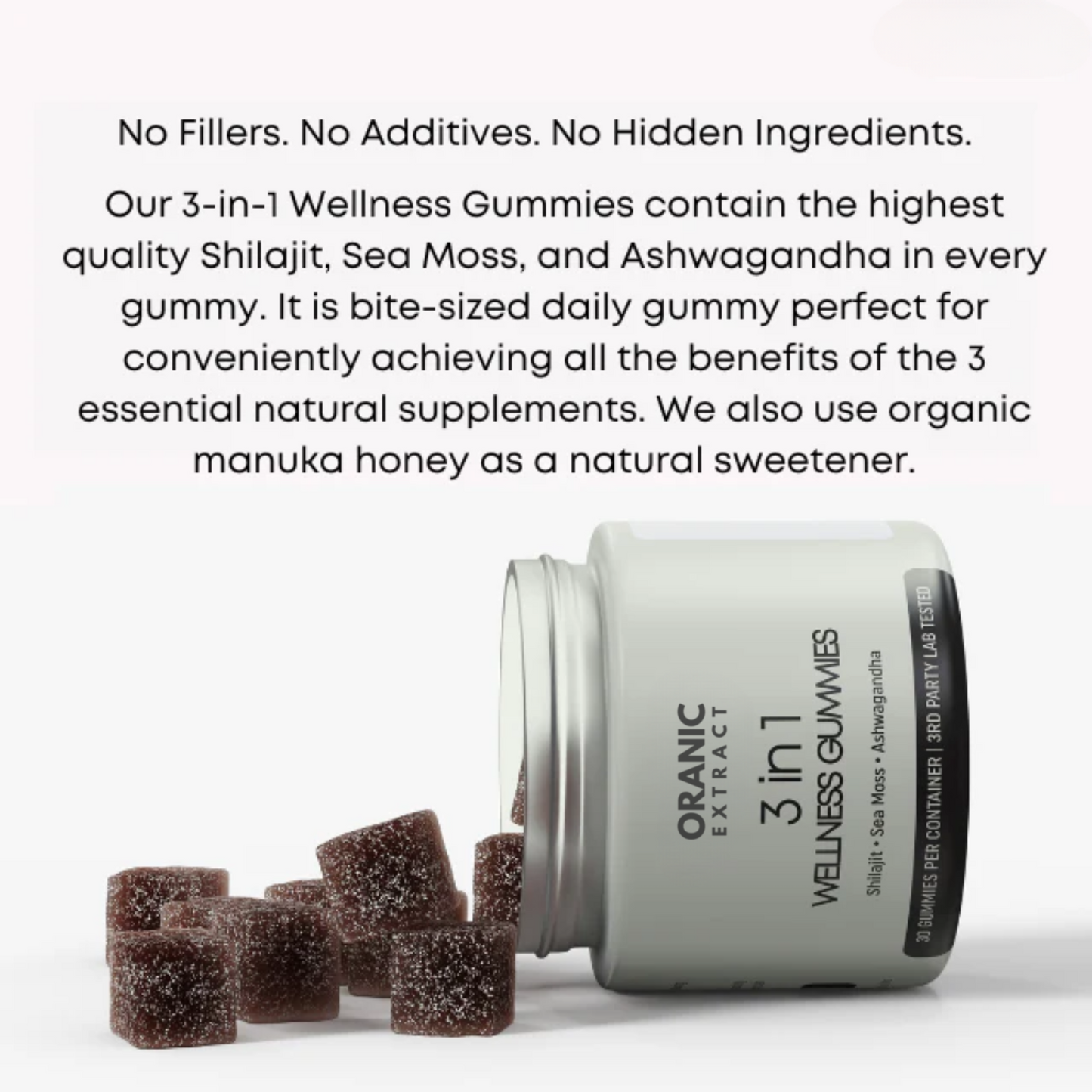 ORGANIC EXTRACT® 3-in-1 Wellness Gummies (30 Days Supply)